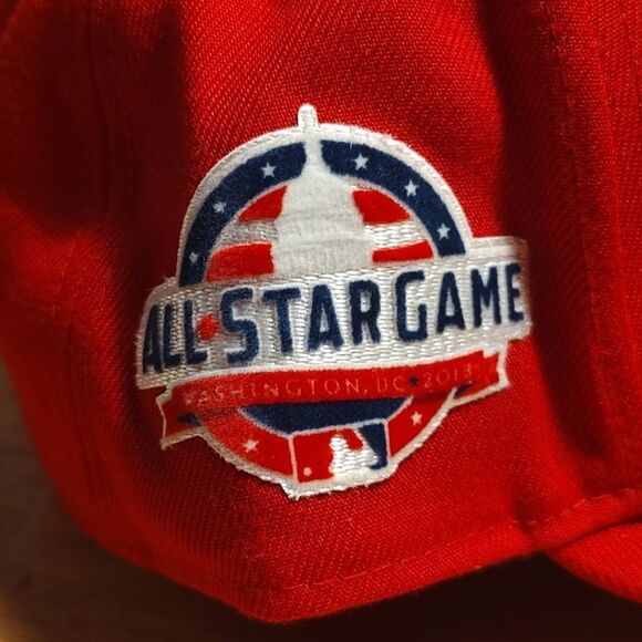 New Era ALL STAR GAME Pittsburgh Pirates Fitted 7 5/8 Red Hat - New - Picture 6 of 9